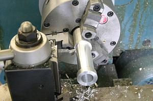 Turning on lathe