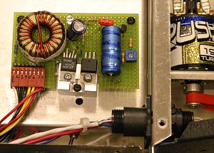 Voltage booster switching power supply